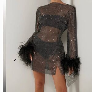 HEIRESS BEVERLY HILLS crystal embellished mini dress